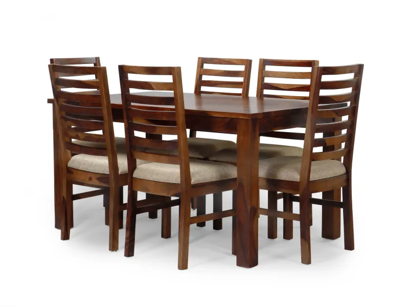 Alexa Dining + Belle Wardrobe Combo 6 Seater